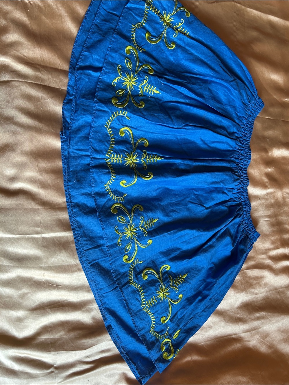 Women’s Embroidered Blue summer Skirt